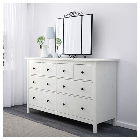 HEMNES beyaz vernik 160x95 cm 8 çekmeceli 